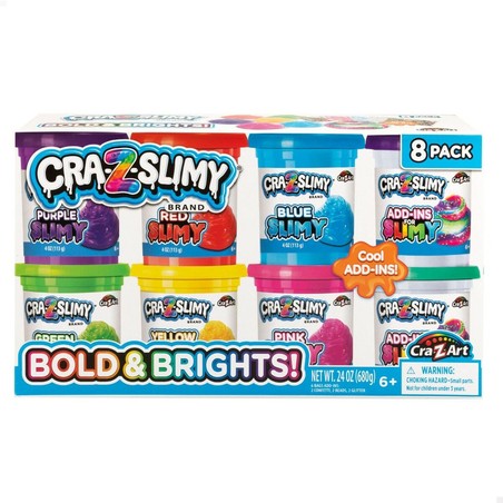 Manualidades Niños: Juego de Plastilina Cra-Z-Art Bold&Brights Slime (6 Unidades)