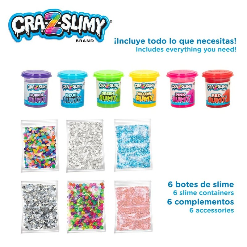 Manualidades Niños: Juego de Plastilina Cra-Z-Art Bold&Brights Slime (6 Unidades)