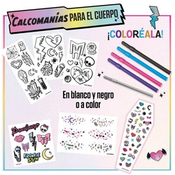 Manualidades Niños: Estudio de Moda Monster High con Tatuajes Temporales - Compra online en MegaJuguetes 2
