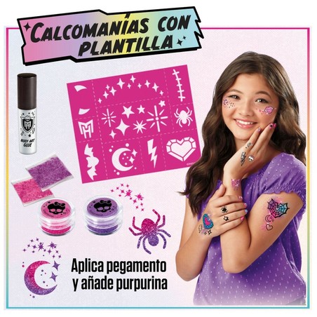 Manualidades Niños: Estudio de Moda Monster High con Tatuajes Temporales