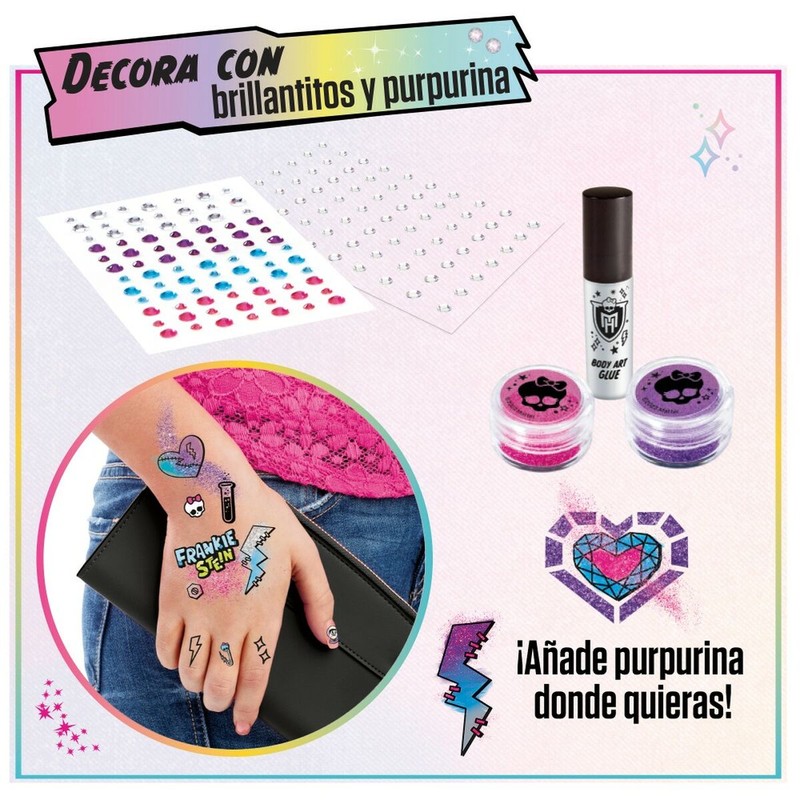 Manualidades Niños: Estudio de Moda Monster High con Tatuajes Temporales