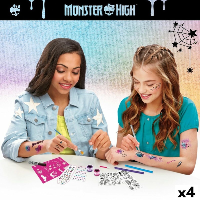 Manualidades Niños: Estudio de Moda Monster High con Tatuajes Temporales