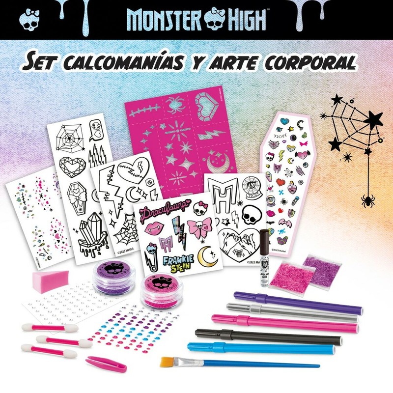 Manualidades Niños: Estudio de Moda Monster High con Tatuajes Temporales