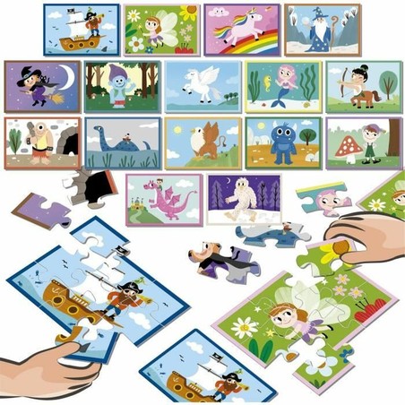 Escena completa del puzzle fantasía épica Educa, juego de mesa puzzle