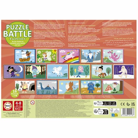Puzzle educativo Educa Battle Jr Fantasy, ideal regalo niños