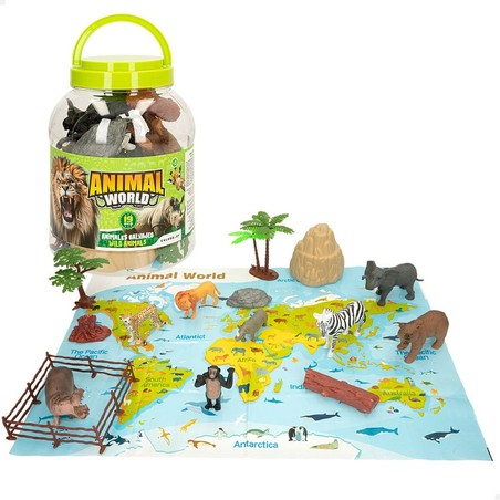 Figuras Acción Niños Colorbaby: Set de Animales de la Jungla 19 Piezas