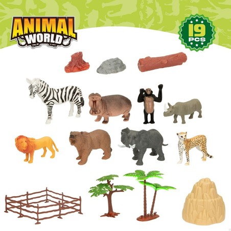 Figuras Acción Niños Colorbaby: Set de Animales de la Jungla 19 Piezas
