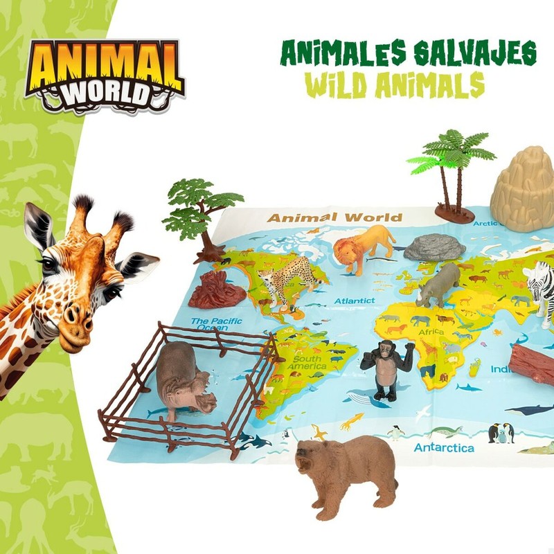 Figuras Acción Niños Colorbaby: Set de Animales de la Jungla 19 Piezas