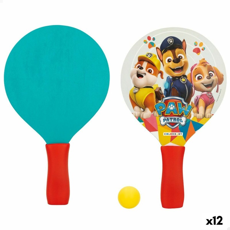Juguetes Exterior Niños: Palas de Playa Paw Patrol Madera - Pack 12 Sets - Compra online en MegaJuguetes