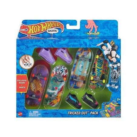 Juguetes Exterior Niños: Monopatín de Dedo Hot Wheels 8 Piezas