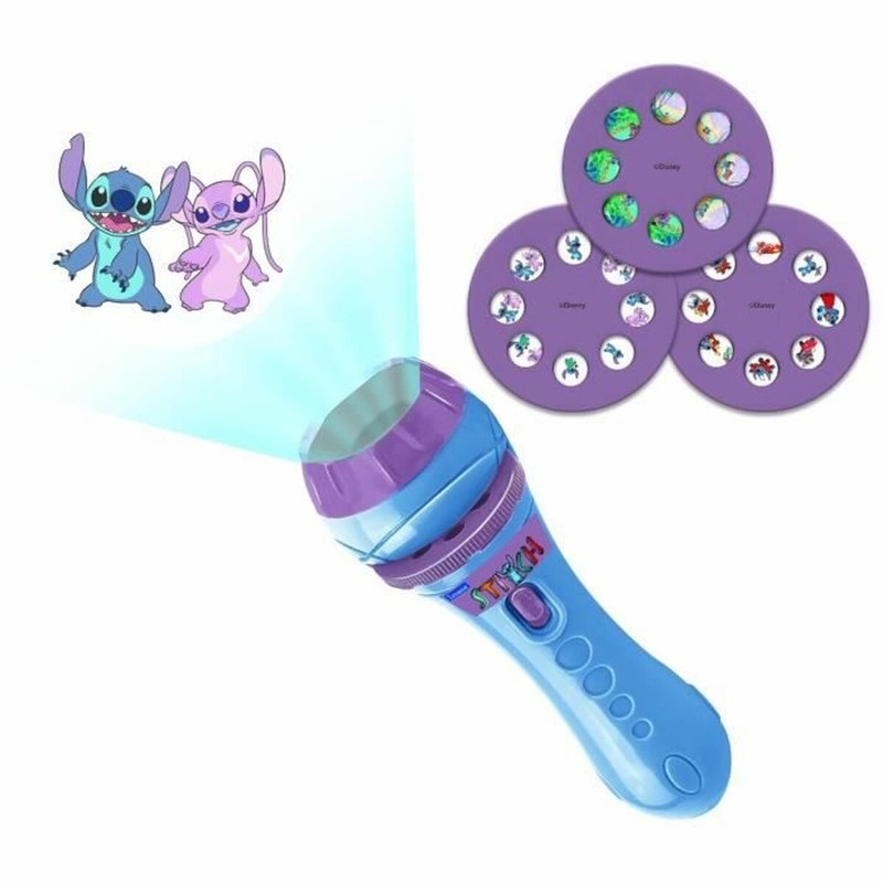 Juguetes Electrónicos Niños: Linterna Proyector Lexibook Disney Stitch
