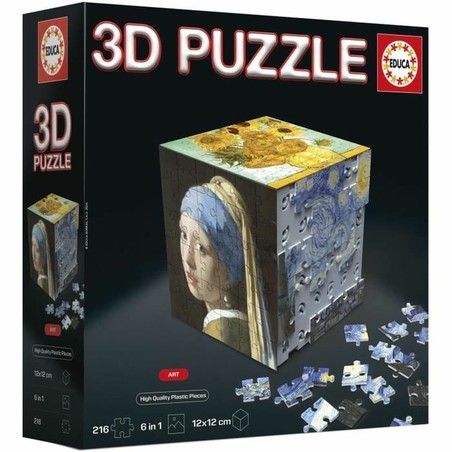Detalle de las piezas del Puzzle Educa, material resistente para bloques construcción infantiles.