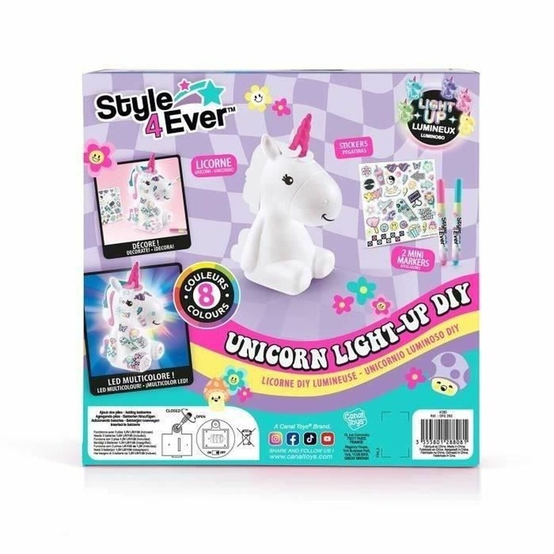 Manualidades Niños: Unicornio Luminoso Interactivo Canal Toys