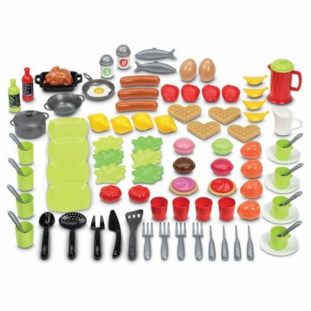 Juego Simbólico Niños Ecoiffier - Set Alimentos 100 Piezas - Compra online en MegaJuguetes