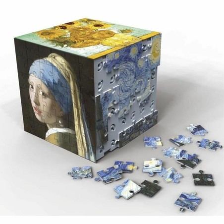 Caja del set de 6 unidades de Puzzle Educa Arte en Cubo, diversión garantizada.