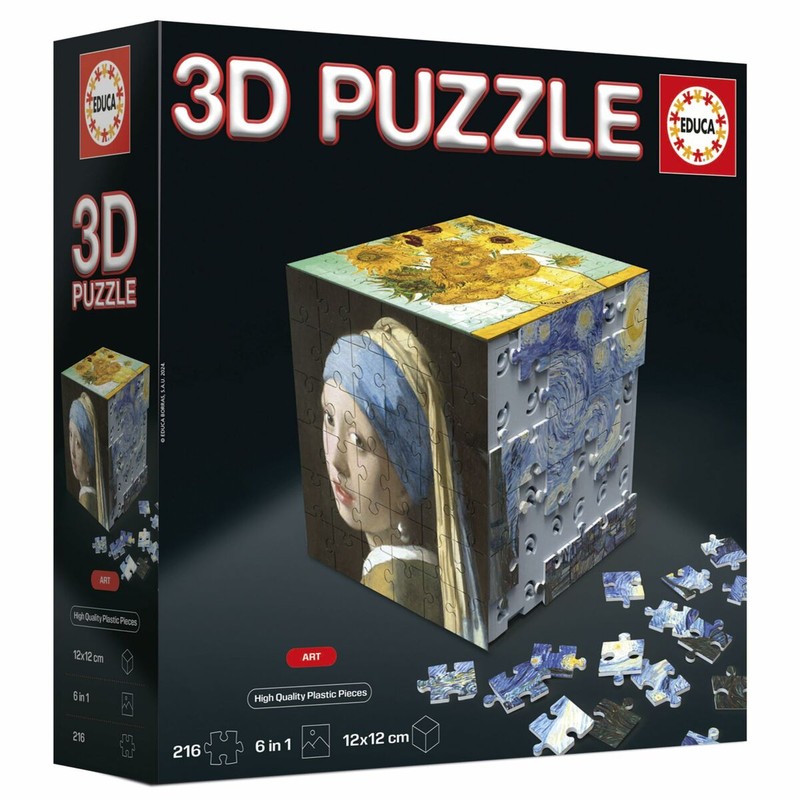 Juego instructivo y educativo: Puzzle 3D que estimula el pensamiento crítico en niños.