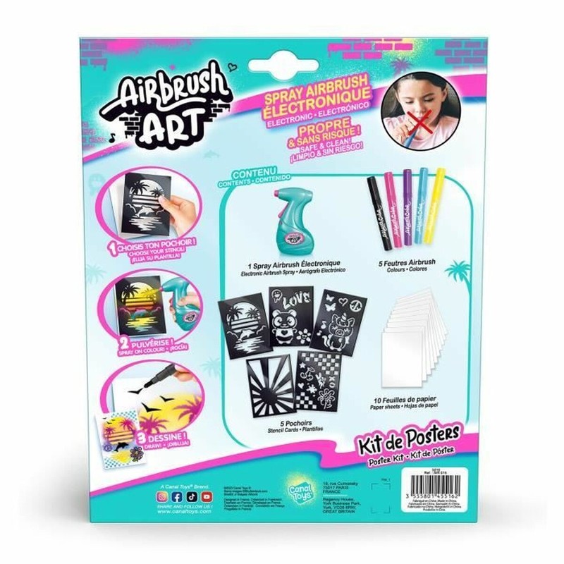 Manualidades Niños Canal Toys Airbrush Art Poster Creation