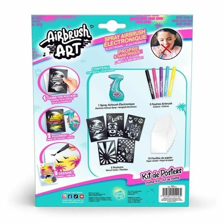 Manualidades Niños Canal Toys Airbrush Art Poster Creation