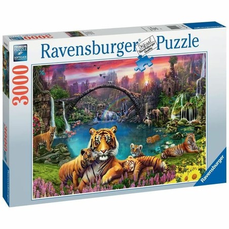 Puzzle infantil Ravensburger Tigers in the Lagoon 3000 Piezas - Compra online en MegaJuguetes