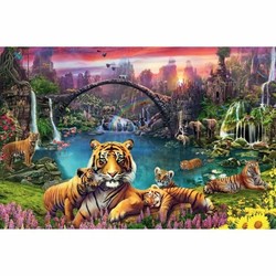 Puzzle infantil Ravensburger Tigers in the Lagoon 3000 Piezas - Compra online en MegaJuguetes 2