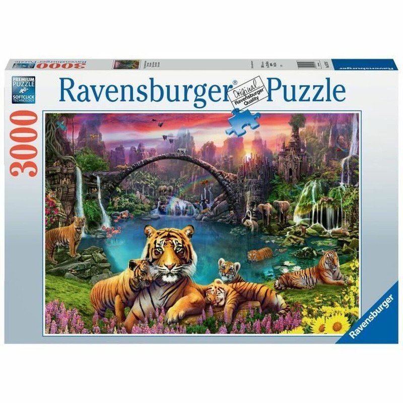 Puzzle infantil Ravensburger Tigers in the Lagoon 3000 Piezas