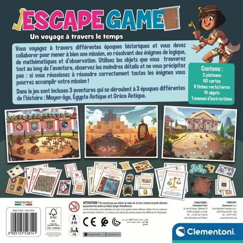Juegos Mesa Niños Clementoni Escape Room Familiar