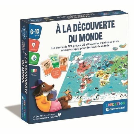 Juegos Mesa Niños: Clementoni À la découverte du monde FR - Compra online en MegaJuguetes