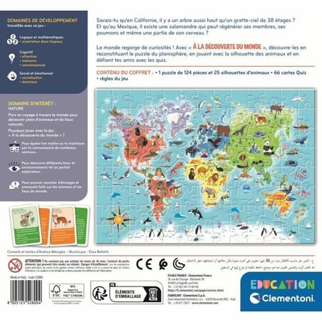 Juegos Mesa Niños: Clementoni À la découverte du monde FR