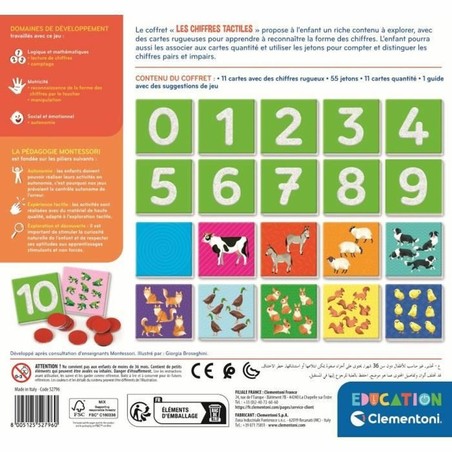 Juegos Mesa Niños Clementoni: Cifras Táctiles Educativo