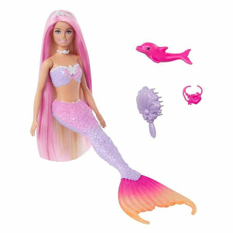Muñecas Niñas Barbie Sirena Mágica Cambia Color