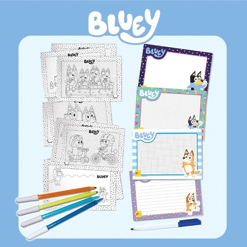 Manualidades Niños: Set de Dibujo Bluey Pocket Drawing School