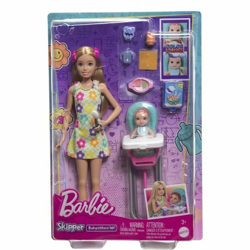 Muñecas Niñas Barbie Babysitter - Juego de Cuidado y Rol - Compra online en MegaJuguetes