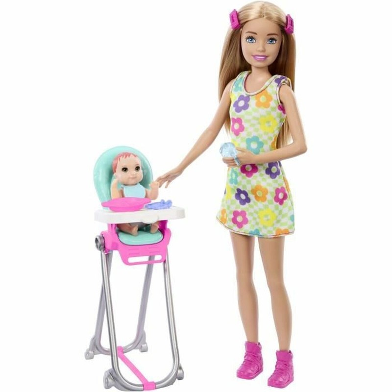 Muñecas Niñas Barbie Babysitter - Juego de Cuidado y Rol