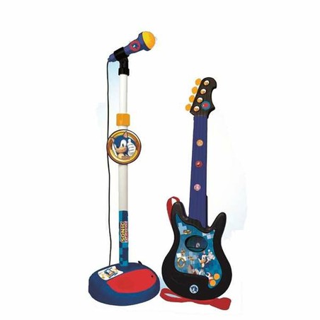 Juguetes Musicales Niños: Guitarra Infantil Sonic Karaoke - Compra online en MegaJuguetes