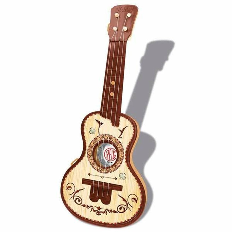Juguetes Musicales Niños: Guitarra Reig 4 Cuerdas con Micrófono - Compra online en MegaJuguetes