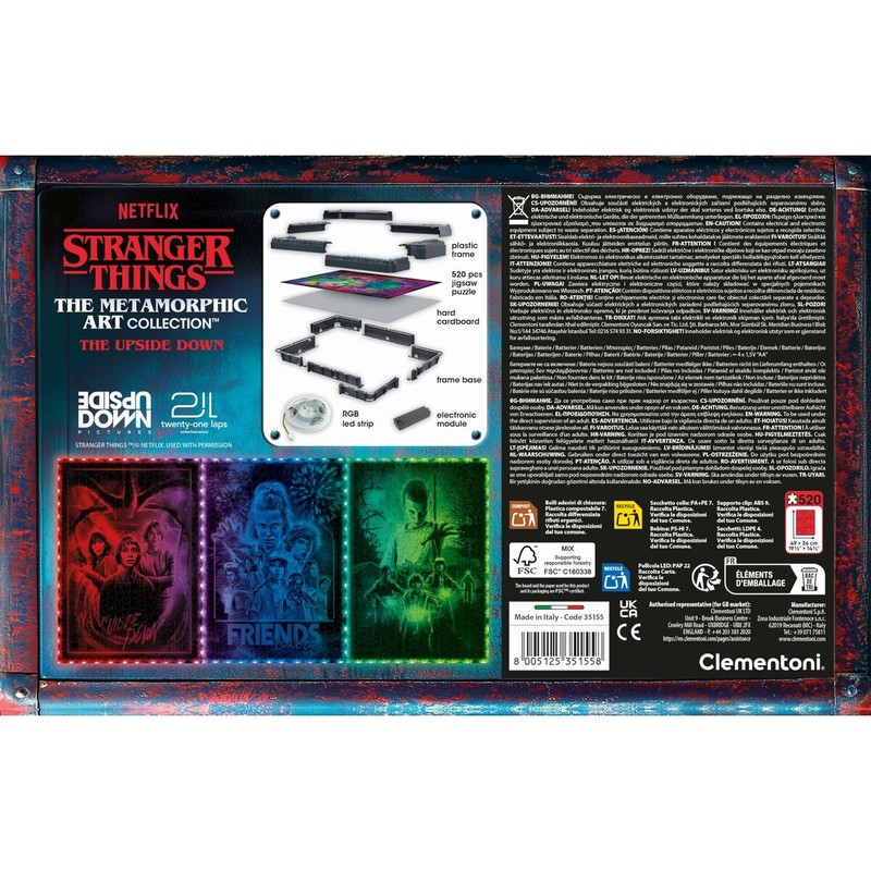Regalo fans Stranger Things desafío visual Clementoni