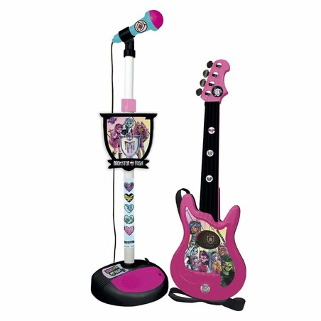 Juguetes Musicales Niños: Guitarra Infantil Monster High con Micrófono Karaoke - Compra online en MegaJuguetes