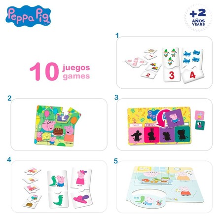 Juegos Mesa Niños Peppa Pig Edu Games Collection 10 en 1