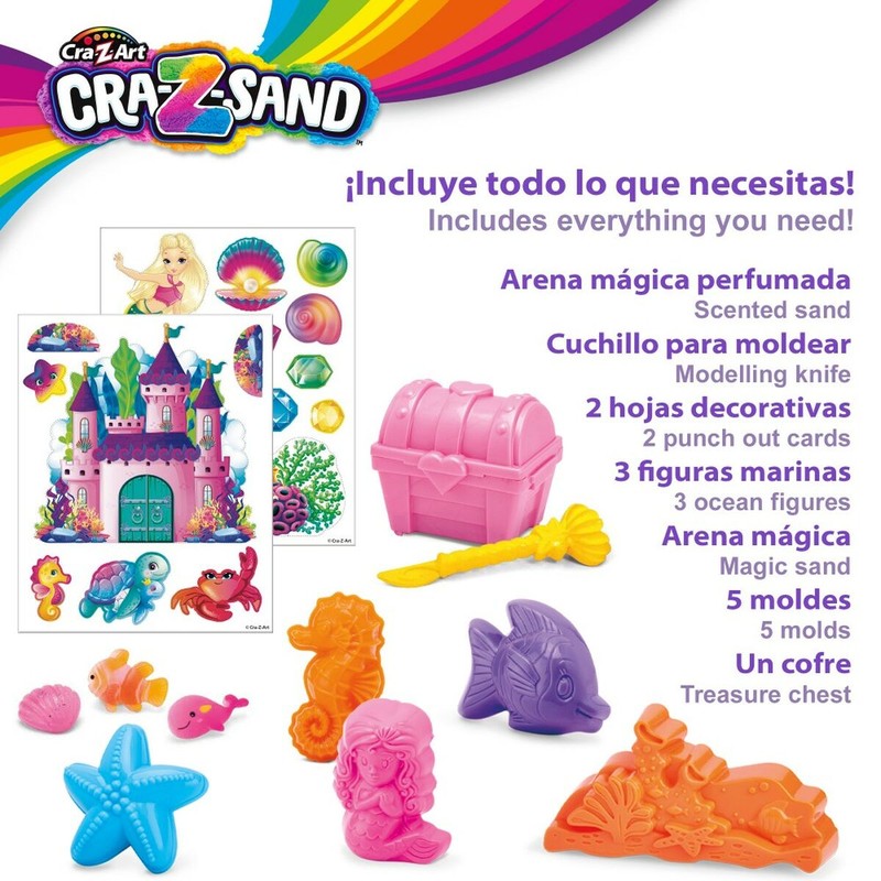 Manualidades Niños: Arena Mágica Cra-Z-Art (3 Unidades) 850g