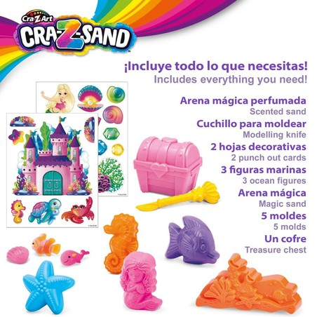 Manualidades Niños: Arena Mágica Cra-Z-Art (3 Unidades) 850g
