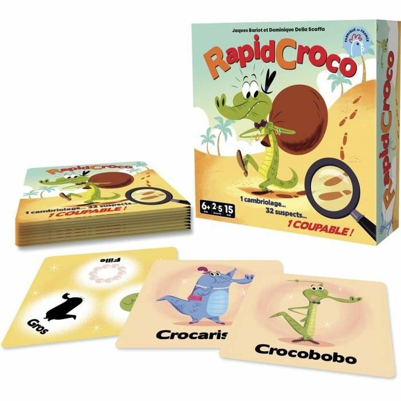 Juegos Mesa Niños: Asmodee RapidCroco de Lógica y Deducción