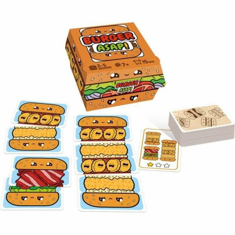 Juegos Mesa Niños Asmodee Burger ASAP - Agilidad Mental