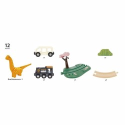 Tren Juguete Madera - Circuito Brio Dinosaur Set - Compra online en MegaJuguetes