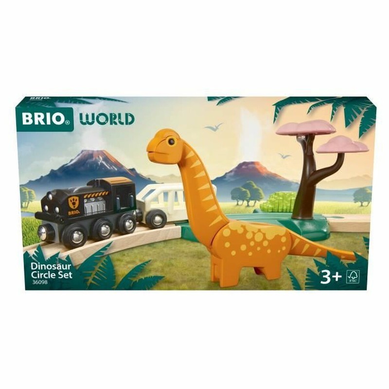 Tren Juguete Madera - Circuito Brio Dinosaur Set
