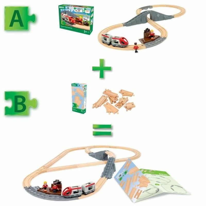 Vías tren madera Brio Starter Pack – Expansión de circuitos - Compra online en MegaJuguetes