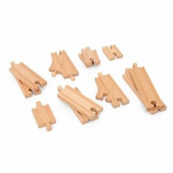 Vías tren madera Brio Starter Pack – Expansión de circuitos - Compra online en MegaJuguetes 2