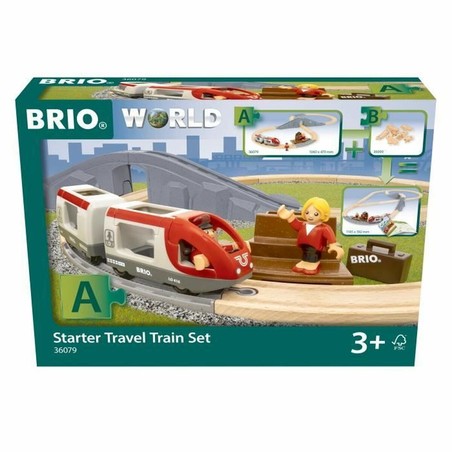 Coches Juguete Niños Brio StarterTravel: Set de Vías y Tren