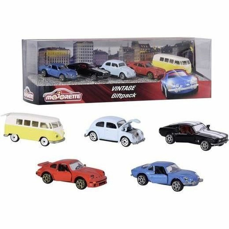 Coches Juguete Niños Smoby Vintage - Playset 5 Piezas