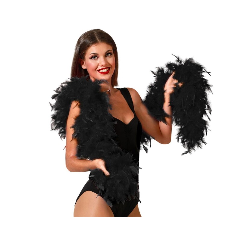 Boa Negra Fiesta - Accesorio Elegante Años 20 | BigBuy Carnival - Compra online en MegaJuguetes