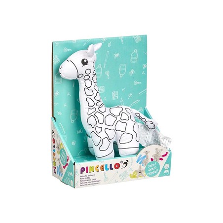 Manualidades Niños: Peluche para Colorear Pincello Jirafa (8 Unidades)